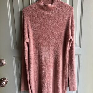 Express Soft Pink Turtleneck sweater dress